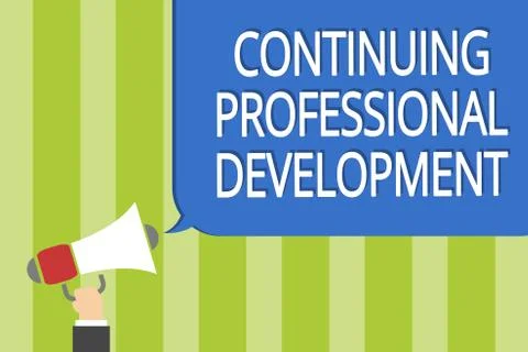 Word writing text Continuing Professional Development. Business concept for t Stock Illustration