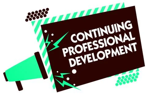 Word writing text Continuing Professional Development. Business concept for t イラスト素材