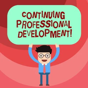 Word writing text Continuing Professional Development. Business concept for Stock Illustration