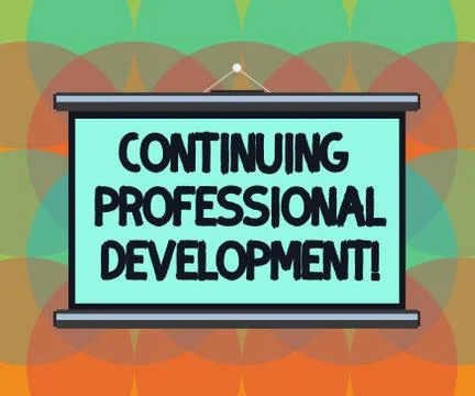 Word writing text Continuing Professional Development. Business concept for イラスト素材