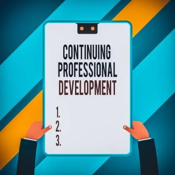 Word writing text Continuing Professional Development. Business concept for Stock Illustration