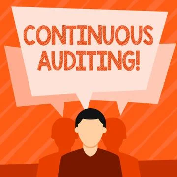 Word writing text Continuous Auditing. Business concept for Internal process Stock Illustration