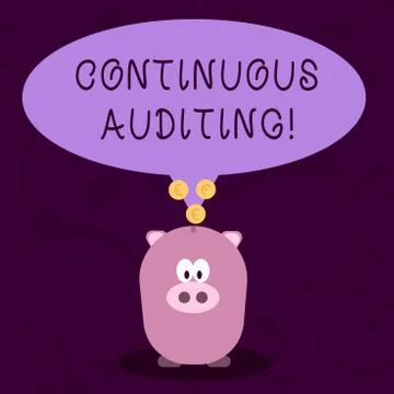 Word writing text Continuous Auditing. Business concept for Internal process Stock Illustration