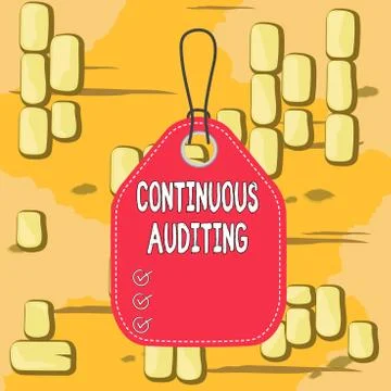 Word writing text Continuous Auditing. Business concept for Internal process Stock Illustration
