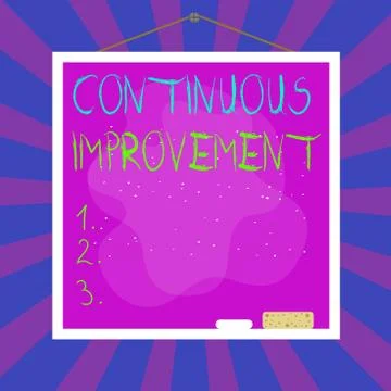 Word writing text Continuous Improvement. Business concept for ongoing effort to Stock Illustration