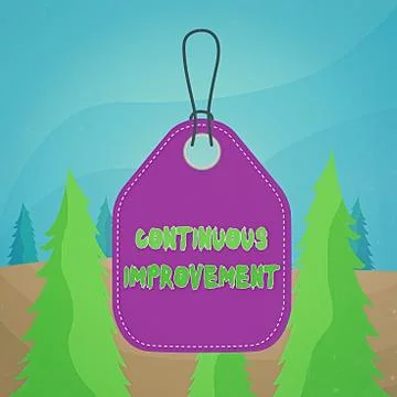 Word writing text Continuous Improvement. Business concept for ongoing effort to Stock Illustration