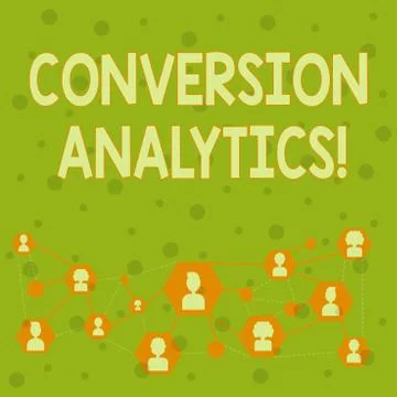 Word writing text Conversion Analytics. Business concept for action that s is Stock Illustration