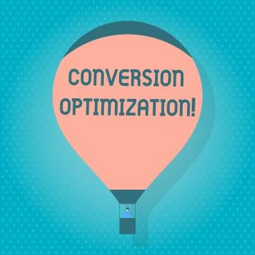 Word writing text Conversion Optimization. Business concept for system increa Illustrazione stock
