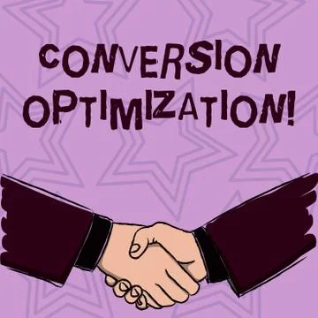 Word writing text Conversion Optimization. Business concept for system increa Stock Illustration