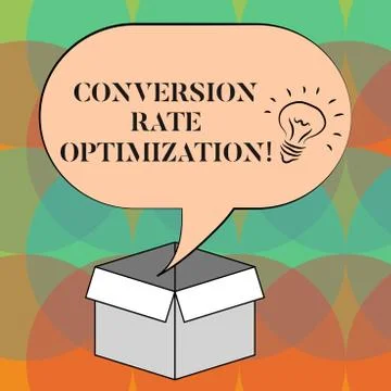 Word writing text Conversion Rate Optimization. Business concept for increasing 스톡 일러스트