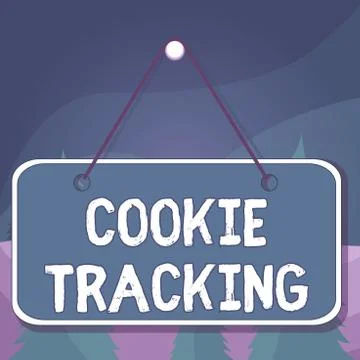 Word writing text Cookie Tracking. Business concept for Data stored in the user イラスト素材