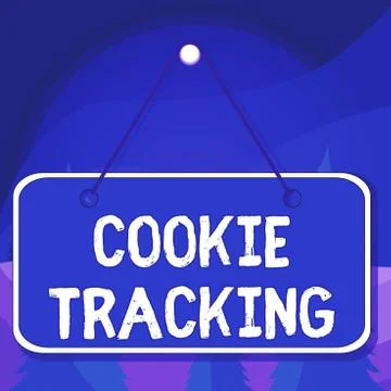 Word writing text Cookie Tracking. Business concept for Data stored in the user Stock Illustration
