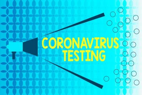 Word writing text Coronavirus Testing. Business concept for Collection of Stock Illustration