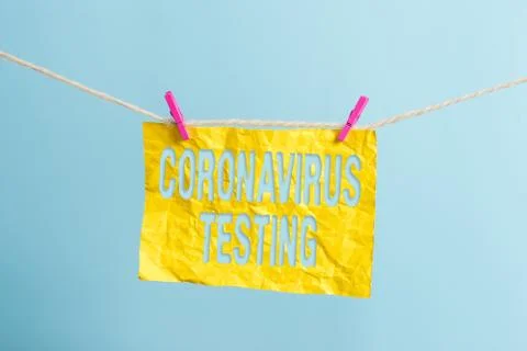 Word writing text Coronavirus Testing. Business concept for Collection of Foto stock