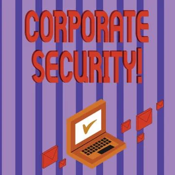 Word writing text Corporate Security. Business concept for practice of 스톡 일러스트