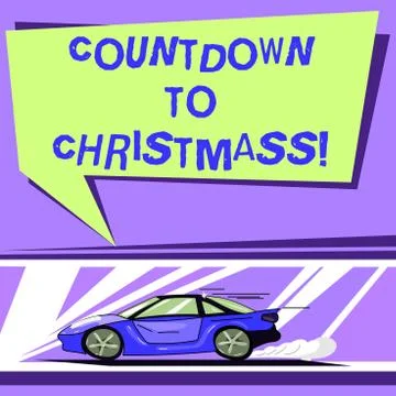Word writing text Countdown To Christmas. Business concept for period of time イラスト素材