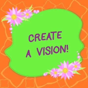 Word writing text Create A Vision. Business concept for Develop a strategy Stockillustratie