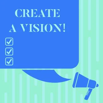 Word writing text Create A Vision. Business concept for Develop a strategy イラスト素材