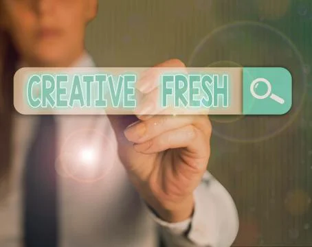 Word writing text Creative Fresh. Business concept for way of looking at Foto stock