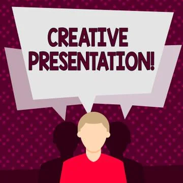 Word writing text Creative Presentation. Business concept for process of Stock Illustration