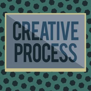 Word writing text Creative Process. Business concept for act of making new Stock Illustration