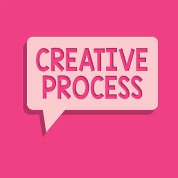 Word writing text Creative Process. Business concept for act of making new Stock Illustration