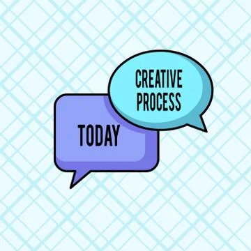 Word writing text Creative Process. Business concept for act of making new 스톡 일러스트
