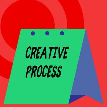 Word writing text Creative Process. Business concept for act of making new Stock Illustration