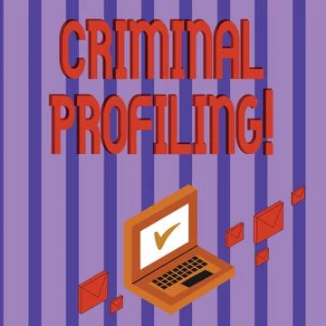 Word writing text Criminal Profiling. Business concept for Develop profiles for 스톡 일러스트