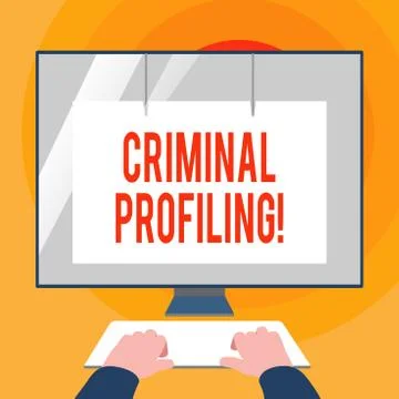 Word writing text Criminal Profiling. Business concept for Develop profiles for 스톡 일러스트