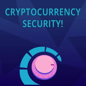 Word writing text Cryptocurrency Security. Business concept for attempts obta Stock-Illustration