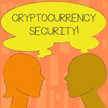 Word writing text Cryptocurrency Security. Business concept for attempts obta Stock-Illustration
