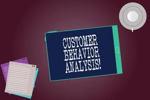Word writing text Customer Behavior Analysis. Business concept for buying Stock Illustration