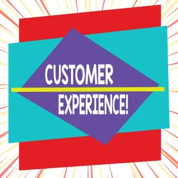 Word writing text Customer Experience. Business concept for product of Stock Illustration