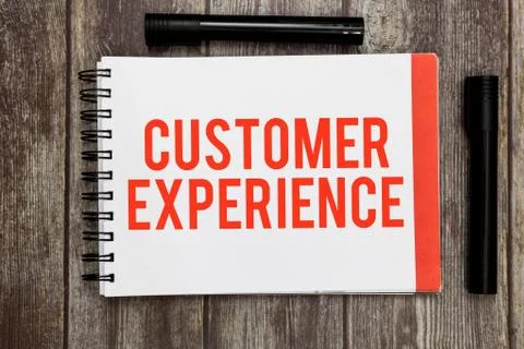 Word writing text Customer Experience. Business concept for Interaction betwe Stock Photos