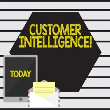 Word writing text Customer Intelligence. Business concept for process of イラスト素材