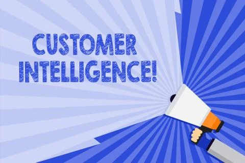 Word writing text Customer Intelligence. Business concept for process of Stock Illustration