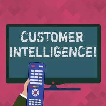 Word writing text Customer Intelligence. Business concept for process of Stock Illustration