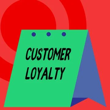 Word writing text Customer Loyalty. Business concept for result of consistently Ilustração Stock