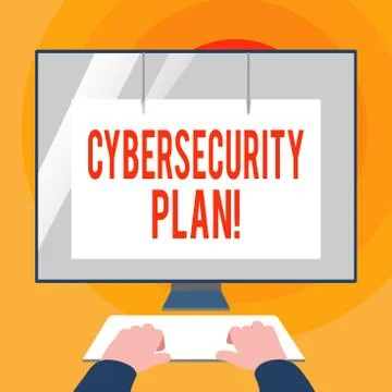 Word writing text Cybersecurity Plan. Business concept for Techniques of 스톡 일러스트