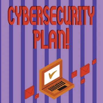 Word writing text Cybersecurity Plan. Business concept for Techniques of 스톡 일러스트