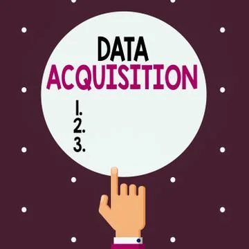 Word writing text Data Acquisition. Business concept for way to obtain 库存插图