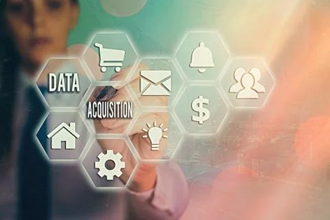 Word writing text Data Acquisition. Business concept for way to obtain 写真素材