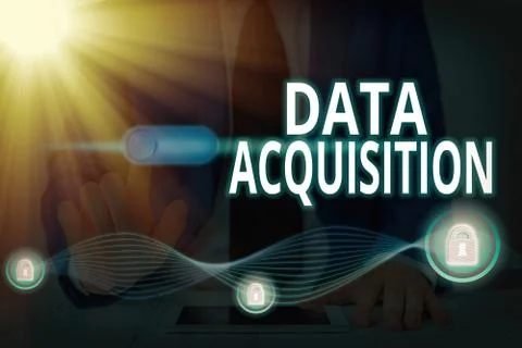 Word writing text Data Acquisition. Business concept for way to obtain Stockfoto's