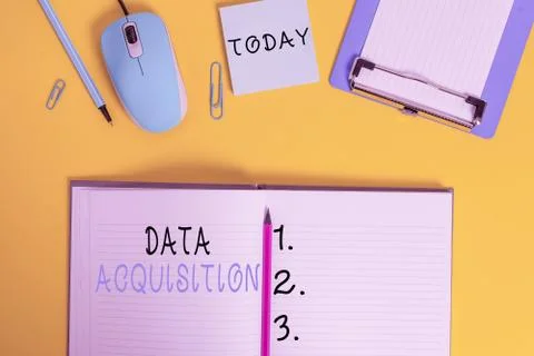 Word writing text Data Acquisition. Business concept for way to obtain 写真素材