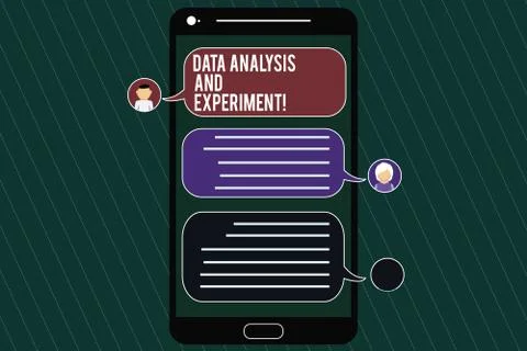 Word writing text Data Analysis And Experiment. Business concept for Stock Illustration