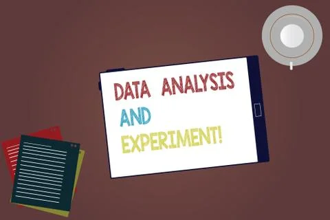 Word writing text Data Analysis And Experiment. Business concept for Stock Illustration