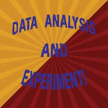 Word writing text Data Analysis And Experiment. Business concept for イラスト素材
