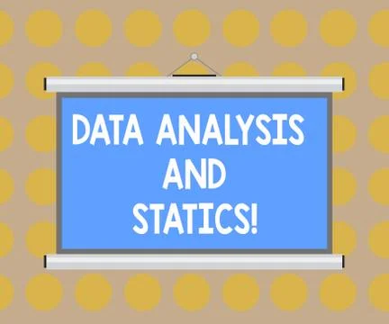 Word writing text Data Analysis And Statics. Business concept for Chart graph Illustrazione stock