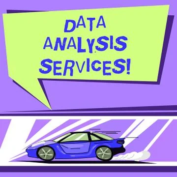 Word writing text Data Analysis Services. Business concept for an analytical Illustrazione stock
